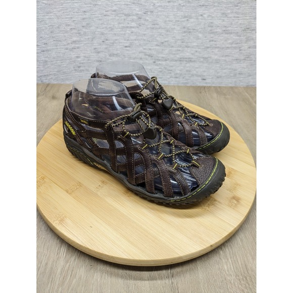 Jambu Womens Leather Strappy‎ Sandals Size 6 Brown All Terra Outdoorsy Hiking - Picture 1 of 10